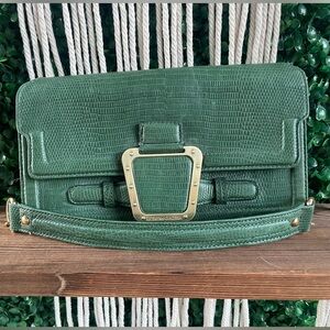 bcbgmaxazria green shoulder bag size small